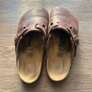 Birkenstock Brown Loafers Slip-Ons Comfortable Casual